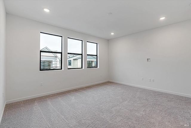 view of carpeted empty room