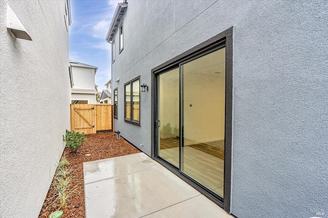 exterior space with a patio