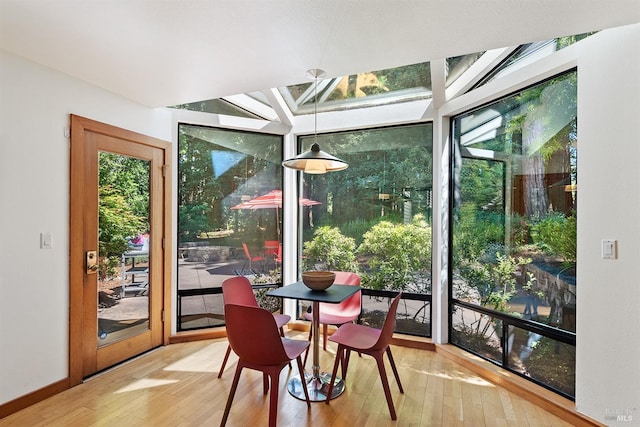 view of sunroom / solarium