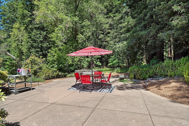 view of patio