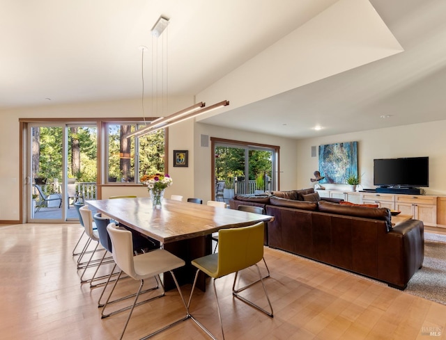 21995 Ansel Ct, Timber Cove, CA 95450 - dining area featuring light wood-style flooring