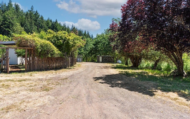 view of street with driveway