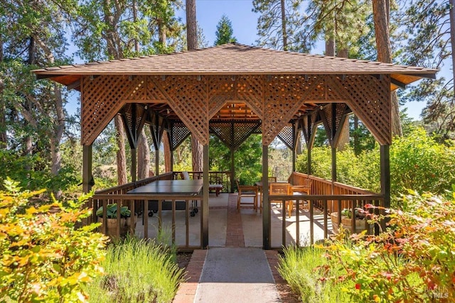 surrounding community featuring a gazebo