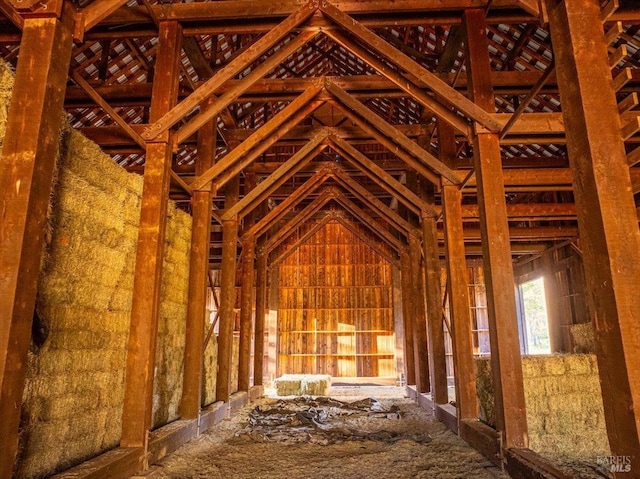 view of attic