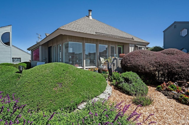 view of rear view of property