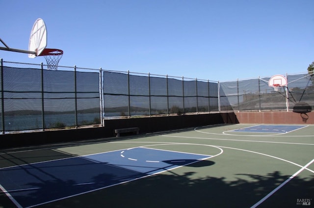 view of basketball court