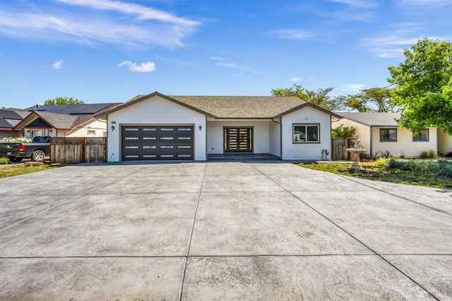 ranch-style house with a garage