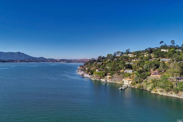 property view of water with a mountain view