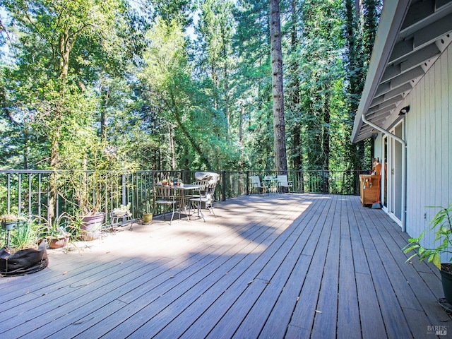 view of wooden terrace