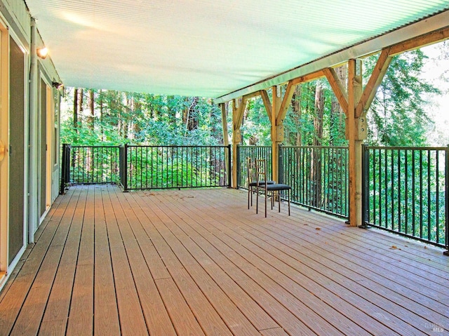 view of deck