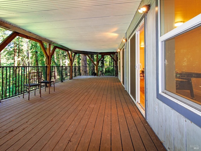 view of deck