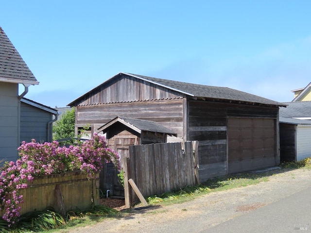 view of outdoor structure