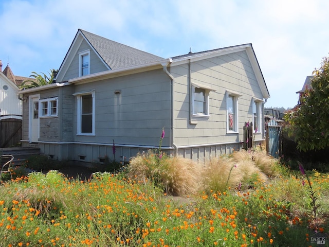 view of side of property