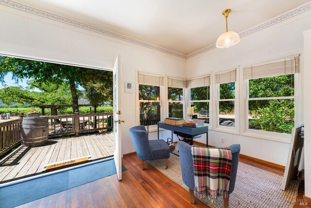 sunroom featuring plenty of natural light