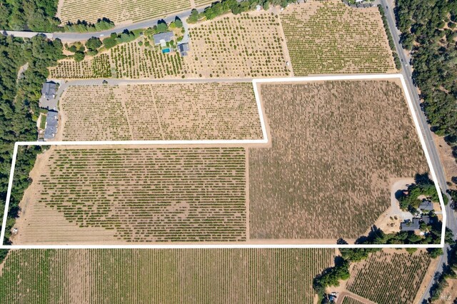 drone / aerial view featuring a rural view