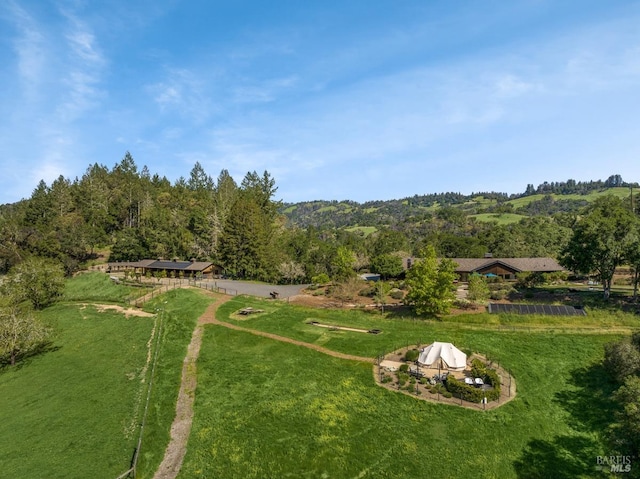 birds eye view of property