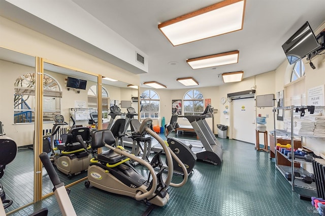 view of gym