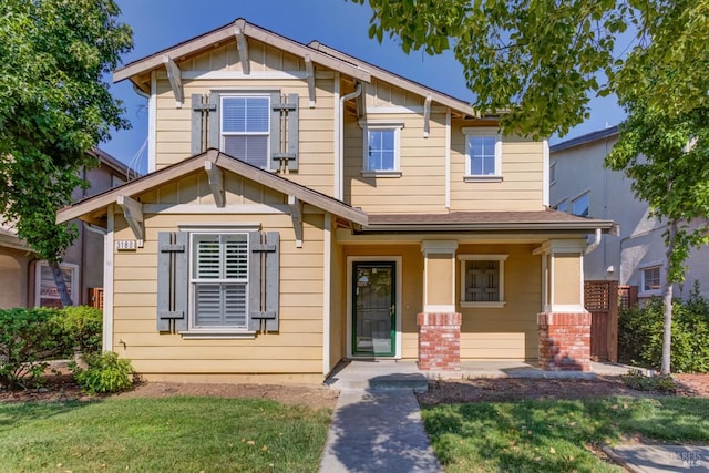 craftsman-style house with a porch