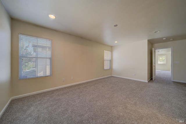 view of carpeted empty room