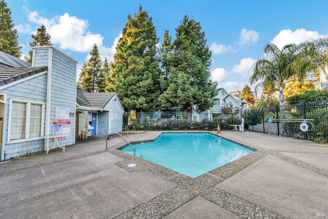 view of pool with a patio area