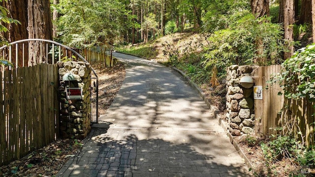 view of road