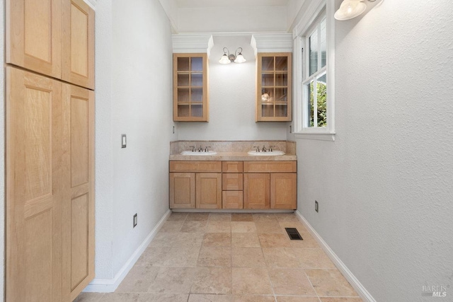 interior space with sink