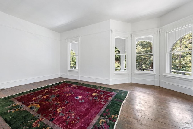 interior space featuring hardwood / wood-style flooring