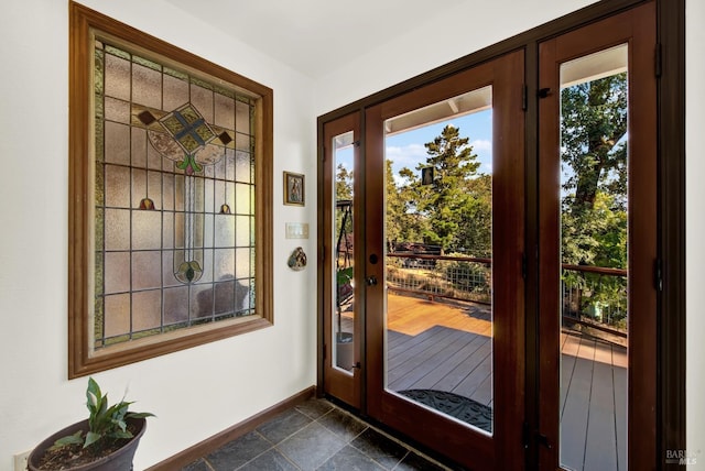 view of doorway to outside