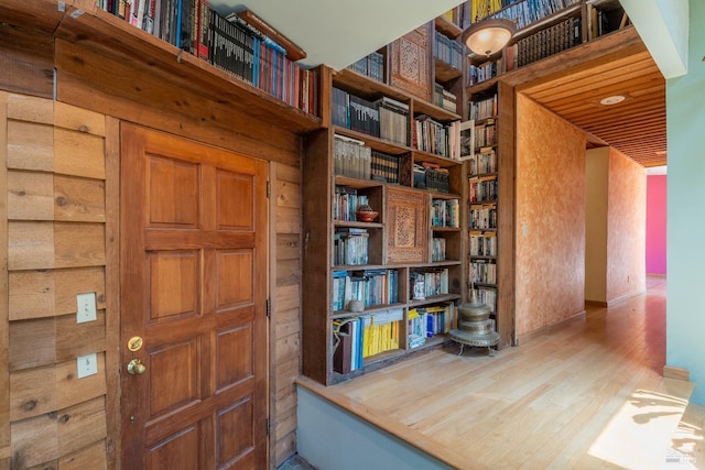 interior space featuring wood finished floors