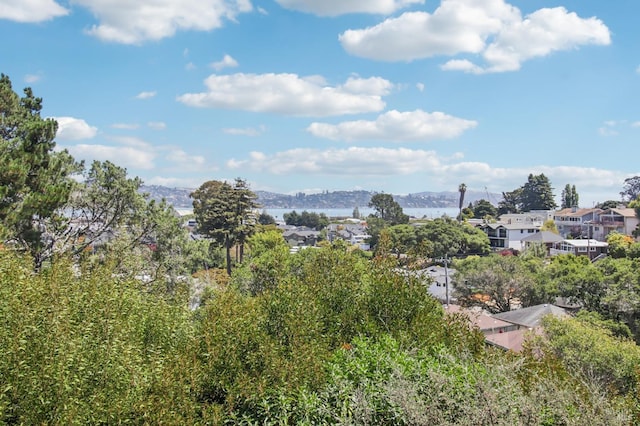 view of mountain feature with a residential view