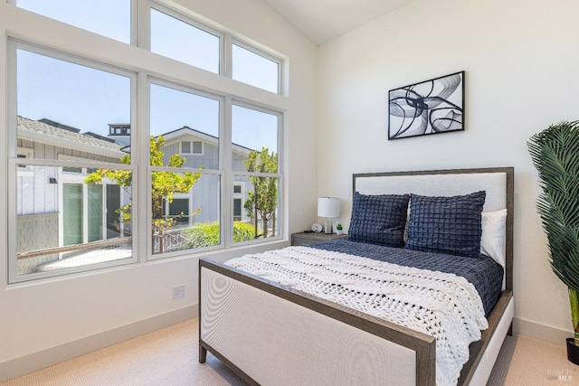 bedroom with carpet flooring