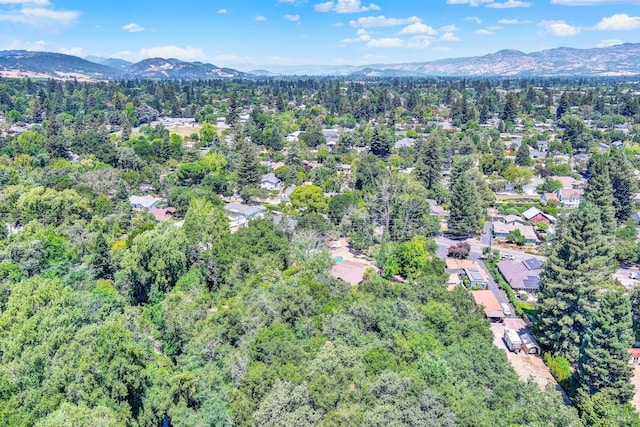 2141 W Lincoln Ave, Napa, CA 94558 - aerial overview of property's location featuring a mountainous background