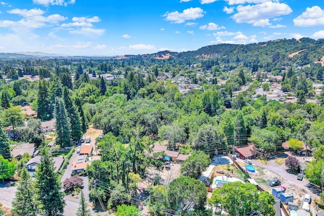 2141 W Lincoln Ave, Napa, CA 94558 - aerial view of property's location with a forest and mountains