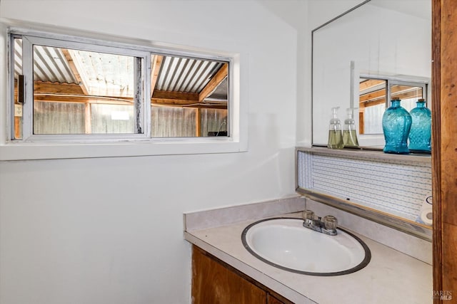 bathroom with vanity