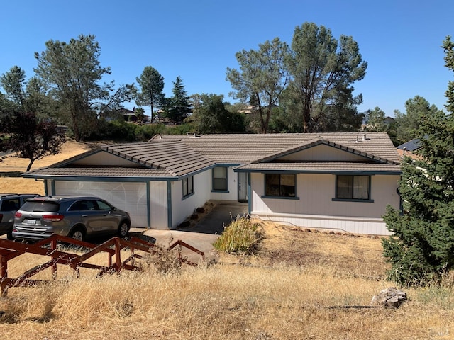 ranch-style house with a garage