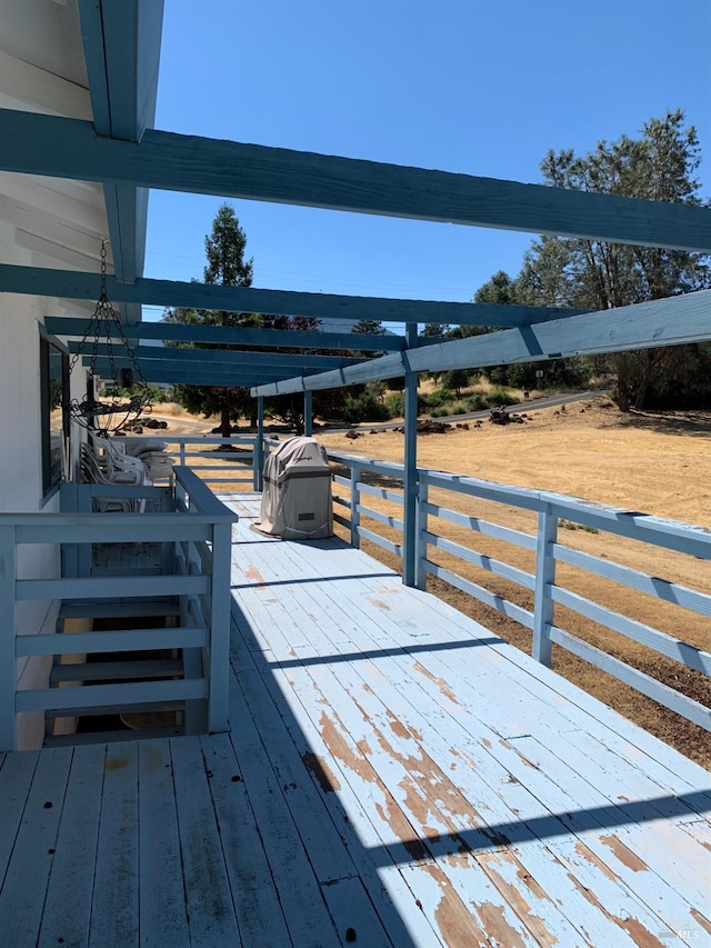 view of wooden terrace