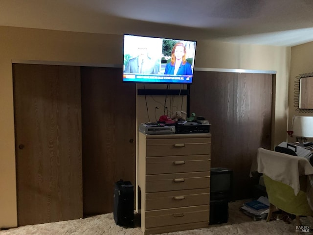 bedroom featuring carpet floors