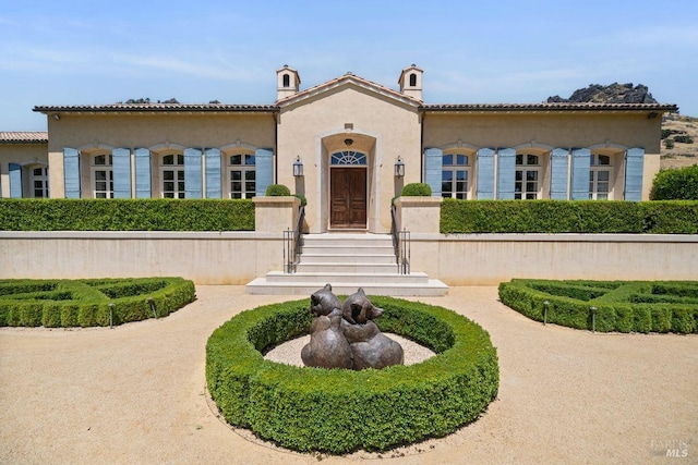 view of mediterranean / spanish house