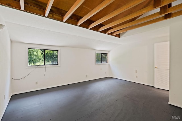 18751 Appian Way, Navarro, CA 95463 - empty room with healthy amount of natural light and concrete floors