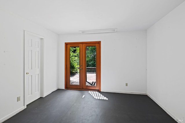 18751 Appian Way, Navarro, CA 95463 - unfurnished room featuring baseboards and concrete floors