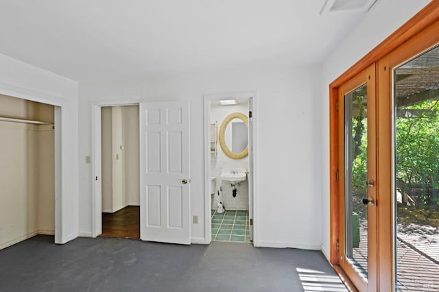 18751 Appian Way, Navarro, CA 95463 - unfurnished bedroom with access to outside, a closet, and ensuite bath