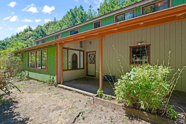 exterior space featuring a patio