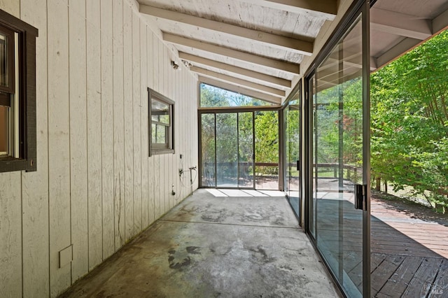 18751 Appian Way, Navarro, CA 95463 - unfurnished sunroom with vaulted ceiling