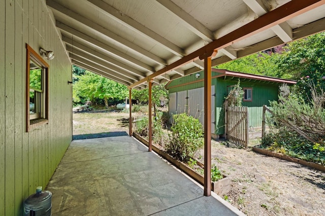 18751 Appian Way, Navarro, CA 95463 - view of patio with an outbuilding