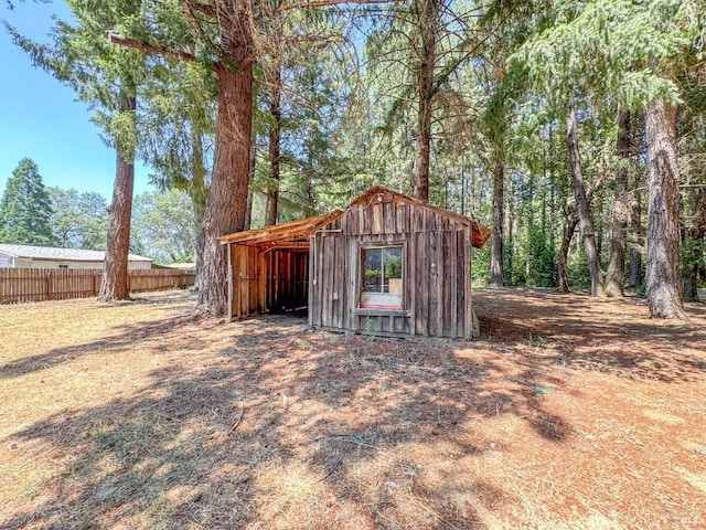 view of outbuilding