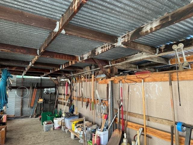view of storage room