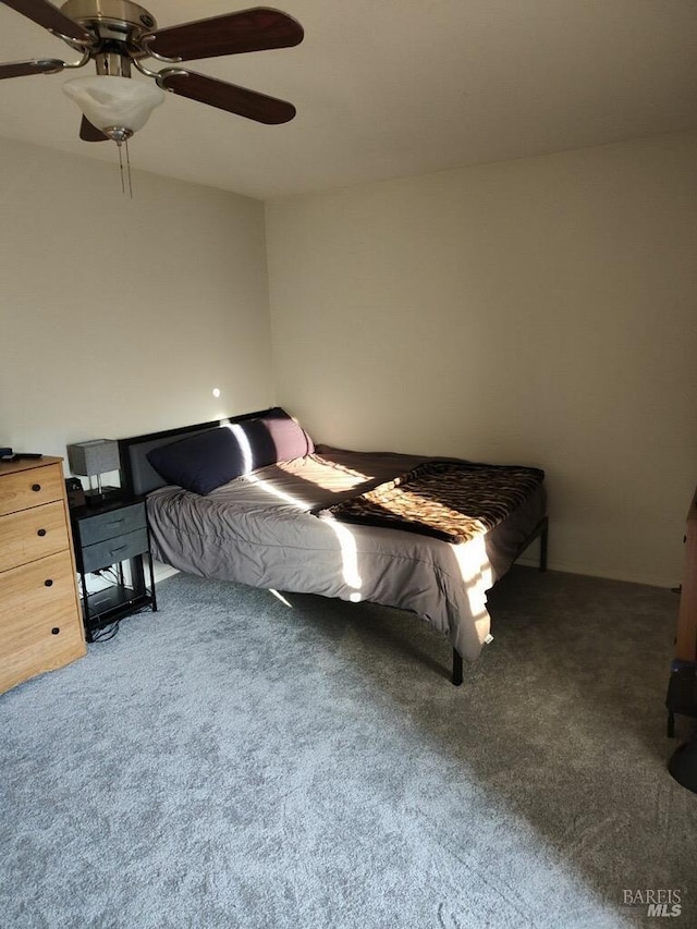 1142 Pear Tree Ln, Napa, CA 94558 - carpeted bedroom featuring ceiling fan