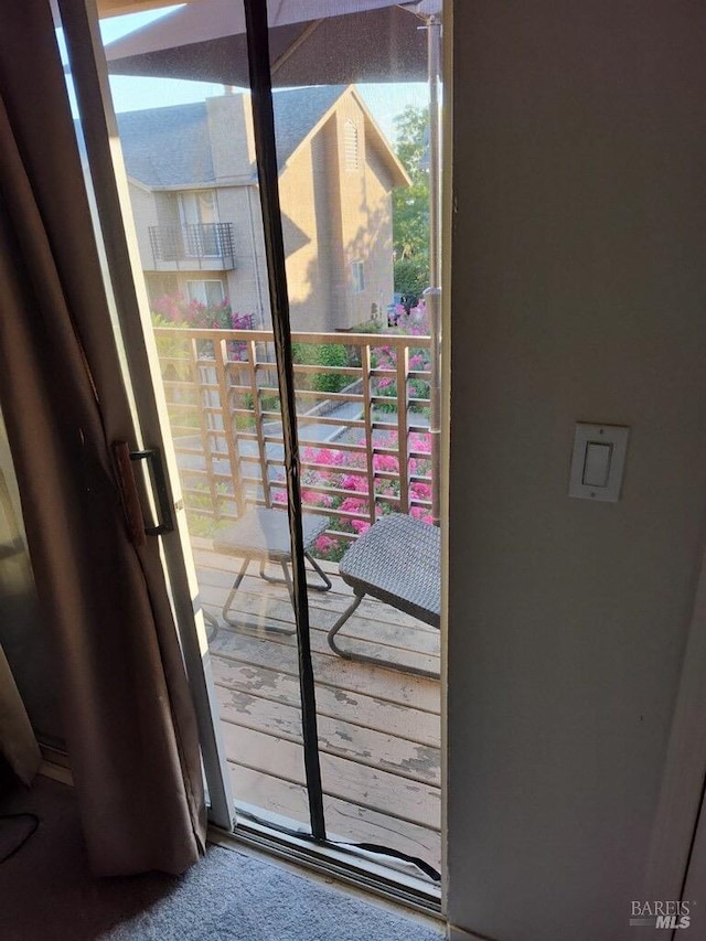 1142 Pear Tree Ln, Napa, CA 94558 - doorway featuring carpet flooring