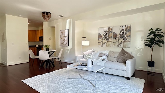 400 Pine Ridge Dr, San Ramon, CA 94582 - living area with baseboards and wood finished floors