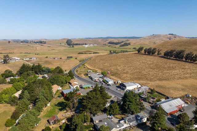 drone / aerial view featuring a rural view